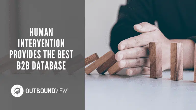 Human Intervention Provides the Best B2B Database